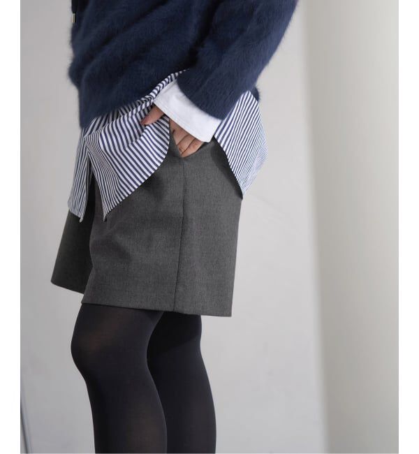 IENA「ウォッシャブルサキソニーウールショートパンツ」|その他|