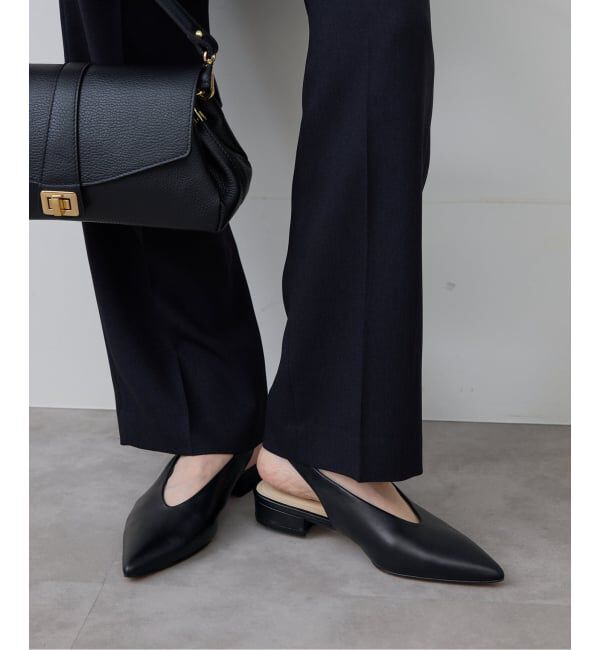 SLOBE IENA「《予約》SLOBE レザーフラットシューズ」|その他|