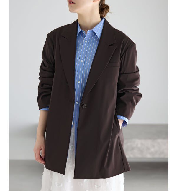 IENA「《予約》エアリーライトジャケット」|テーラードジャケット|