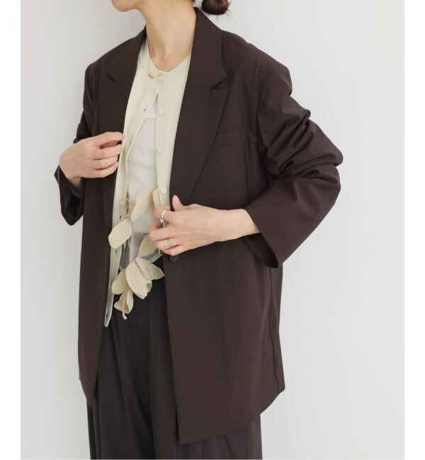 IENA「《予約》エアリーライトジャケット」|テーラードジャケット|