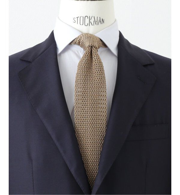 EDIFICE「PB ニットタイ プレーン」|ネクタイ・蝶ネクタイ|ベージュ