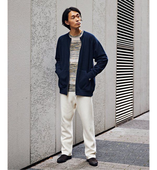 EDIFICE「【LOOPWHEELER for LOWERCASE】ライトツリウラケ ZIPカーディガン」|カーディガン|