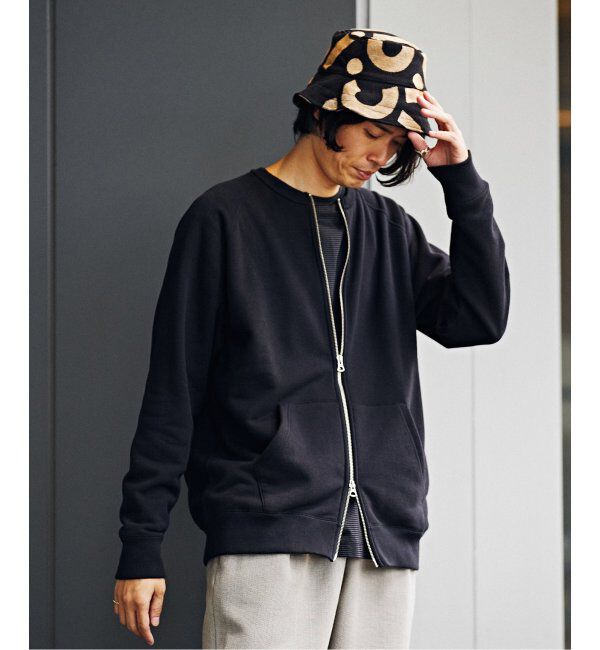 EDIFICE「【LOOPWHEELER for LOWERCASE】ライトツリウラケ ZIPカーディガン」|カーディガン|