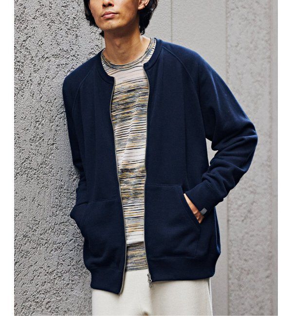 EDIFICE「【LOOPWHEELER for LOWERCASE】ライトツリウラケ ZIPカーディガン」|カーディガン|