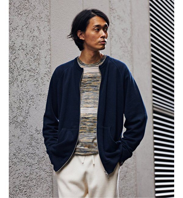 EDIFICE「【LOOPWHEELER for LOWERCASE】ライトツリウラケ ZIPカーディガン」|カーディガン|