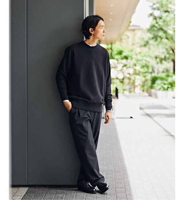EDIFICE「【LOOPWHEELER for LOWERCASE】ライトツリウラケ ルーズフィットスウェット」|スウェット・ジャージ|