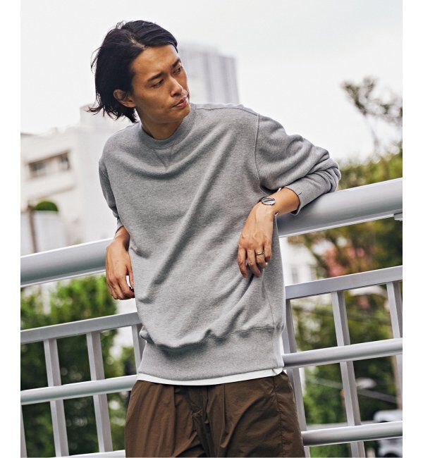 EDIFICE「【LOOPWHEELER for LOWERCASE】ライトツリウラケ ルーズフィットスウェット」|スウェット・ジャージ|