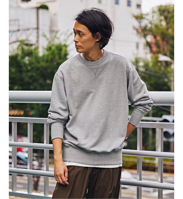 EDIFICE「【LOOPWHEELER for LOWERCASE】ライトツリウラケ ルーズフィットスウェット」|スウェット・ジャージ|
