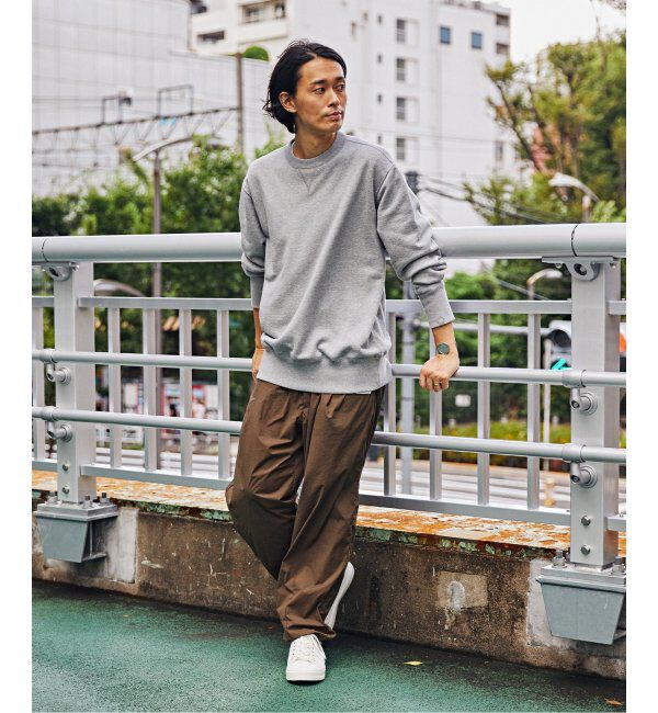EDIFICE「【LOOPWHEELER for LOWERCASE】ライトツリウラケ ルーズフィットスウェット」|スウェット・ジャージ|