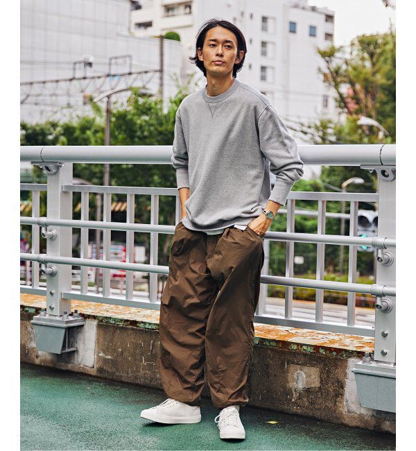 EDIFICE「【LOOPWHEELER for LOWERCASE】ライトツリウラケ ルーズフィットスウェット」|スウェット・ジャージ|