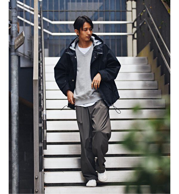 EDIFICE「【LOOPWHEELER for LOWERCASE】ライトツリウラケ Vネックベスト」|ベスト・ジレ|