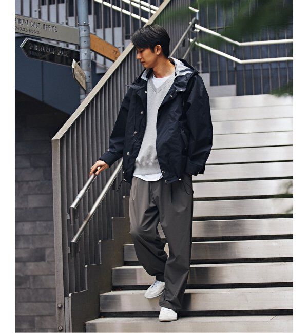 EDIFICE「【LOOPWHEELER for LOWERCASE】ライトツリウラケ Vネックベスト」|ベスト・ジレ|