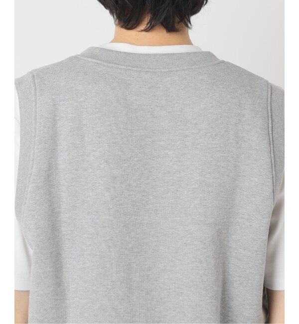 EDIFICE「【LOOPWHEELER for LOWERCASE】ライトツリウラケ Vネックベスト」|ベスト・ジレ|