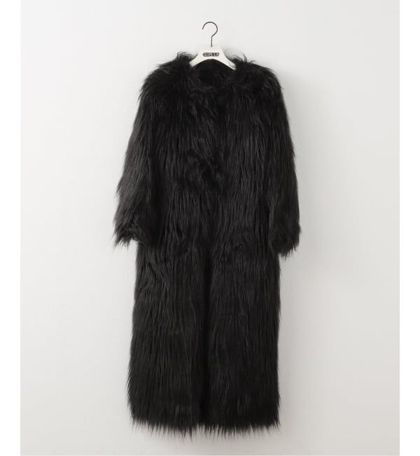 PULP「【Geek Office / ギークオフィス】NACHE / ナチェ MAXI FAUX FUR COAT」|ステンカラーコート|