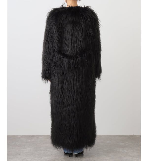 PULP「【Geek Office / ギークオフィス】NACHE / ナチェ MAXI FAUX FUR COAT」|ステンカラーコート|