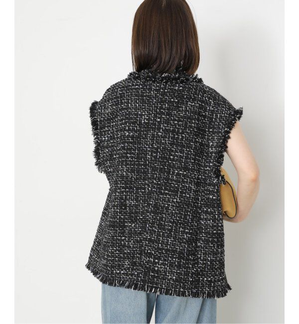 journal standard L'essage「GIOLICAツイードBIGベスト」|ダウンベスト・ベスト|