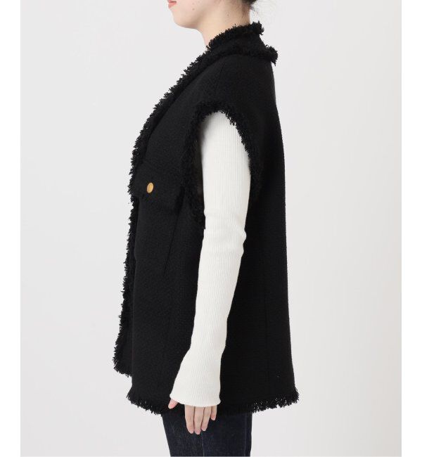 journal standard L'essage「GIOLICAツイードBIGベスト」|ダウンベスト・ベスト|