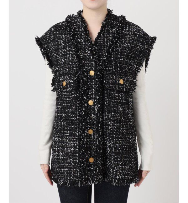 journal standard L'essage「GIOLICAツイードBIGベスト」|ダウンベスト・ベスト|