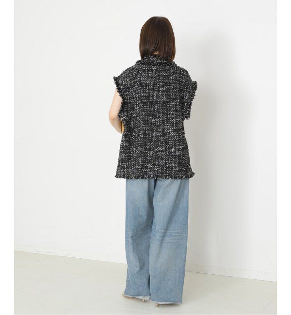 journal standard L'essage「GIOLICAツイードBIGベスト」|ダウンベスト・ベスト|