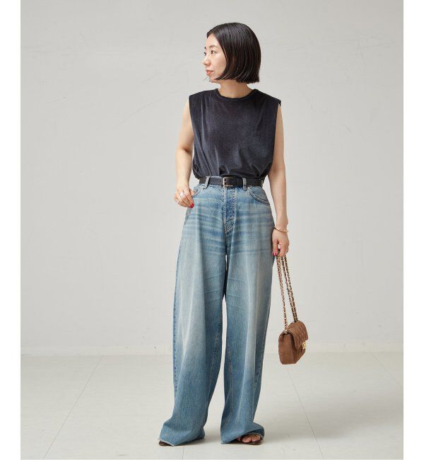 journal standard L'essage「ベロア タックノースリーブ」|Tシャツ・カットソー|