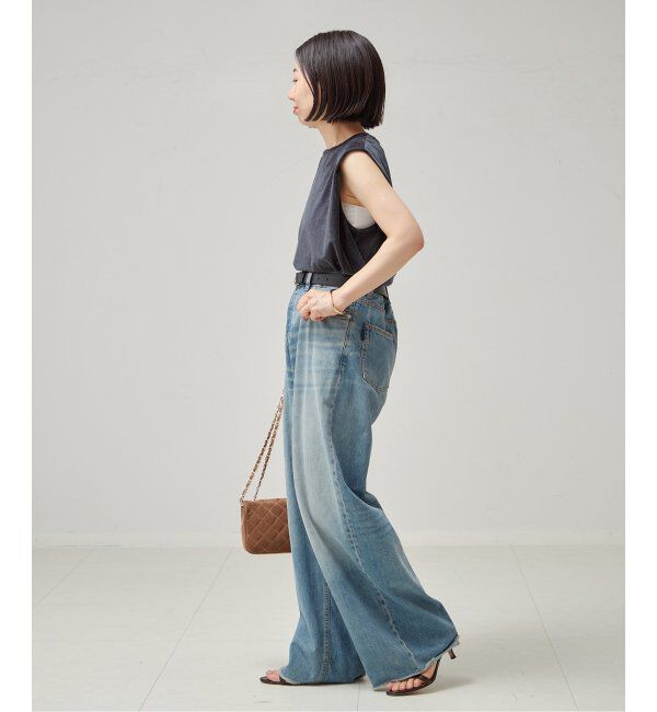 journal standard L'essage「ベロア タックノースリーブ」|Tシャツ・カットソー|