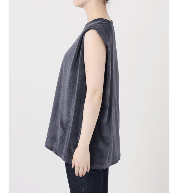 journal standard L'essage「ベロア タックノースリーブ」|Tシャツ・カットソー|