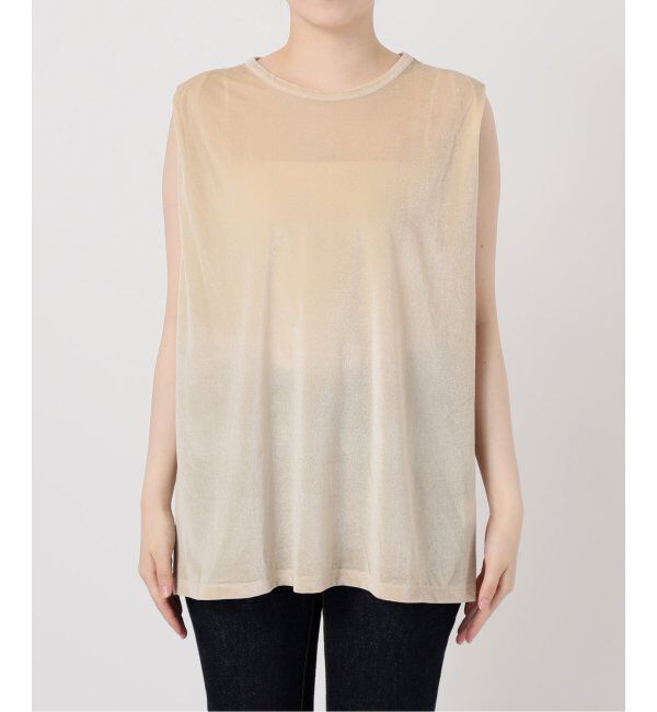 journal standard L'essage「ベロア タックノースリーブ」|Tシャツ・カットソー|