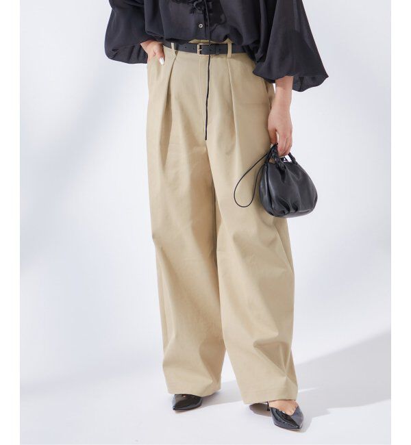 journal standard L'essage「《追加2》CP タックチノパンツ」|チノ|