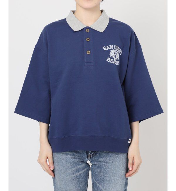 journal standard L'essage「《別注》【RUSSELL ATHLETIC/ラッセル・アスレティック】ポロエリ スエット」|Tシャツ・カットソー|