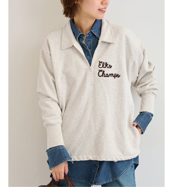 JOURNAL STANDARD relume「別注【MASON/メイソン】ハーフジップスウェット」|スウェット・ジャージ|ナチュラル