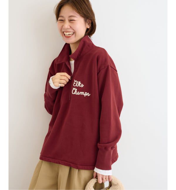 JOURNAL STANDARD relume「別注【MASON/メイソン】ハーフジップスウェット」|スウェット・ジャージ|ボルドー