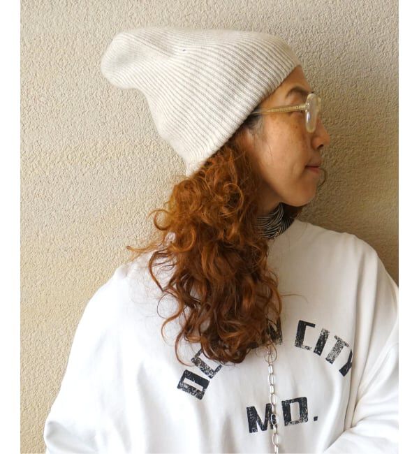 journal standard luxe「【ARMEN】WOOL/CASHMERE 1*1 RIB STITCH WATCH」|ニット帽|ナチュラル