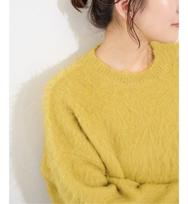 JOURNAL STANDARD「《WEB限定追加2》シャギークルーネックプルオーバー」|ニット・セーター|イエロー