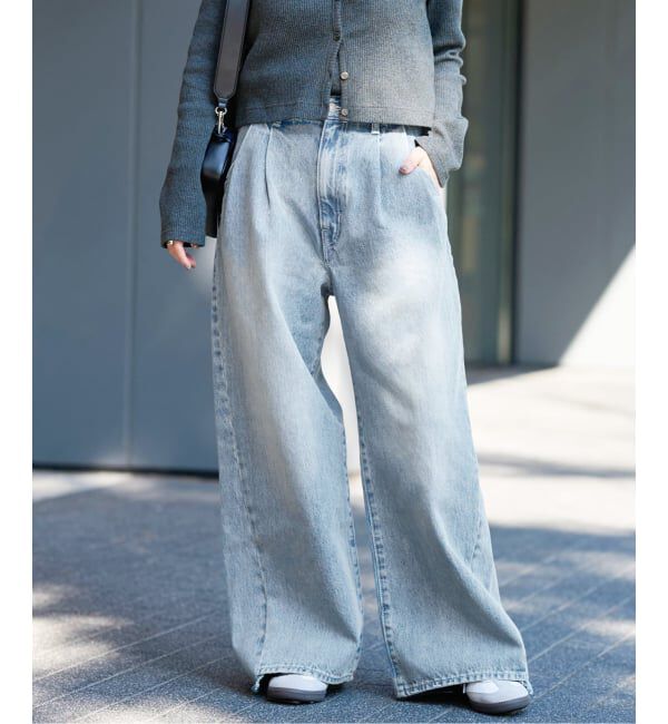 JOURNAL STANDARD「《追加予約》2タックワイドデニムパンツ」|デニム|