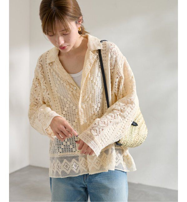 FRAMeWORK「≪追加≫アンティークレースOPカラーシャツ 2」|シャツ・ブラウス|