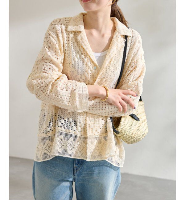 FRAMeWORK「≪追加≫アンティークレースOPカラーシャツ 2」|シャツ・ブラウス|