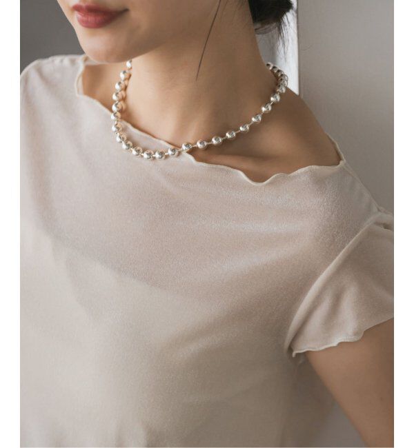 NOBLE「in mood/インムード MAGNET8mm BALL 40 necklace」|ネックレス|シルバー