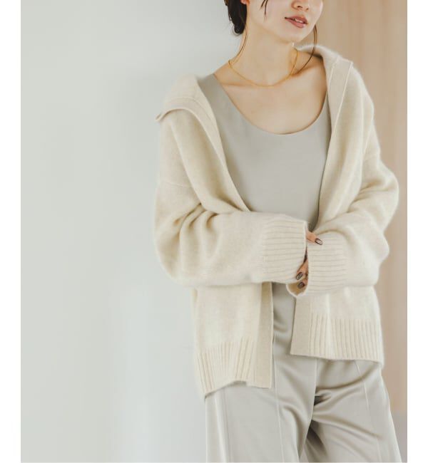 NOBLE「YAKフーディーカーディガン」|カーディガン|