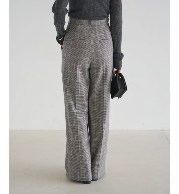 NOBLE「チェック柄裏起毛スラックスパンツ」|スラックス|