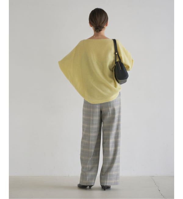 NOBLE「チェック柄裏起毛スラックスパンツ」|スラックス|