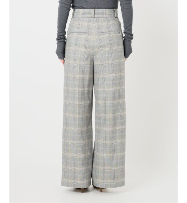 NOBLE「チェック柄裏起毛スラックスパンツ」|スラックス|