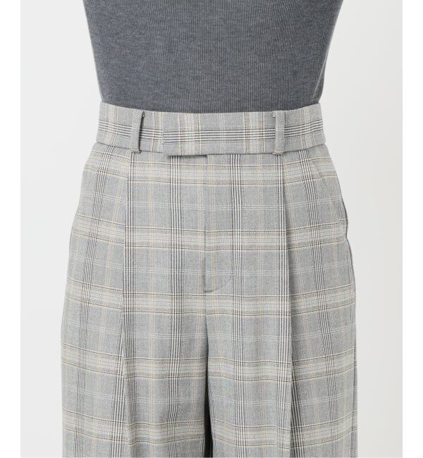 NOBLE「チェック柄裏起毛スラックスパンツ」|スラックス|