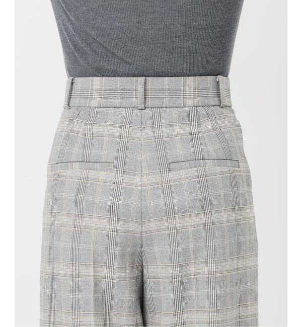 NOBLE「チェック柄裏起毛スラックスパンツ」|スラックス|