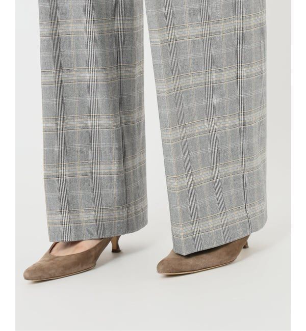 NOBLE「チェック柄裏起毛スラックスパンツ」|スラックス|