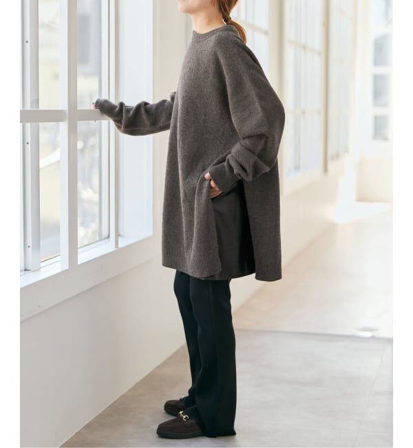 Spick and Span「2WAYロングスリットチュニックプルオーバー」|ニット・セーター|