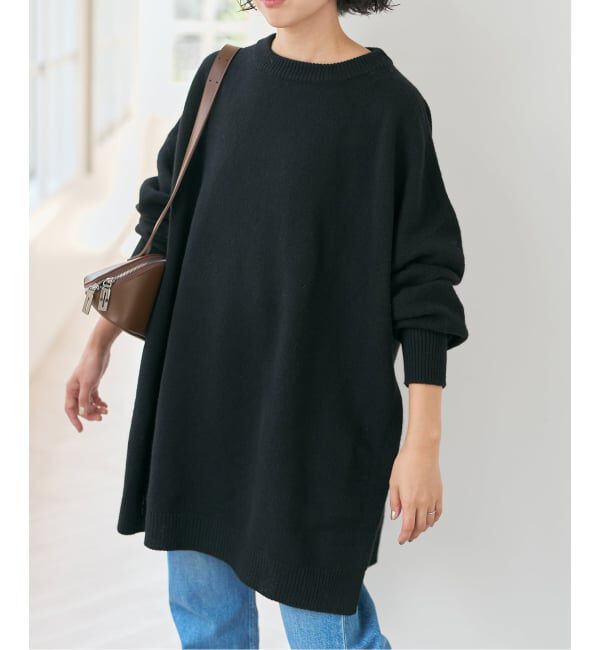 Spick and Span「2WAYロングスリットチュニックプルオーバー」|ニット・セーター|