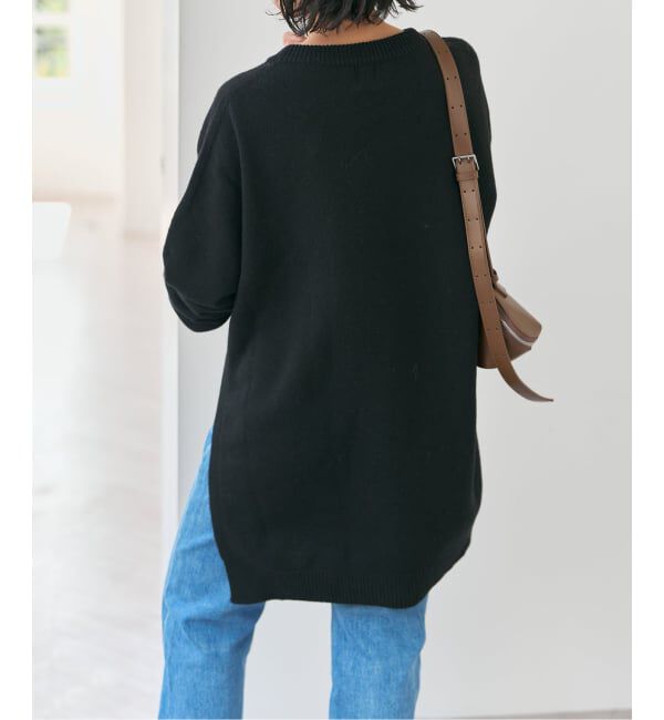 Spick and Span「2WAYロングスリットチュニックプルオーバー」|ニット・セーター|