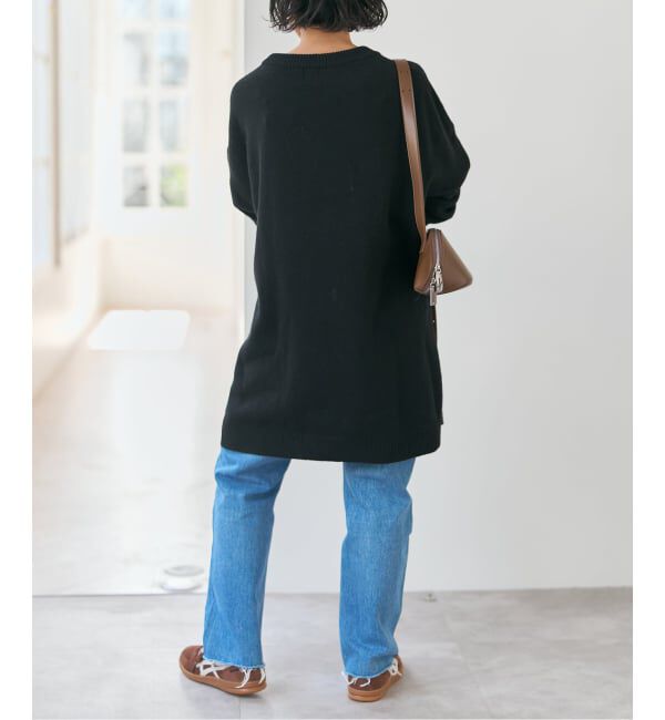 Spick and Span「2WAYロングスリットチュニックプルオーバー」|ニット・セーター|