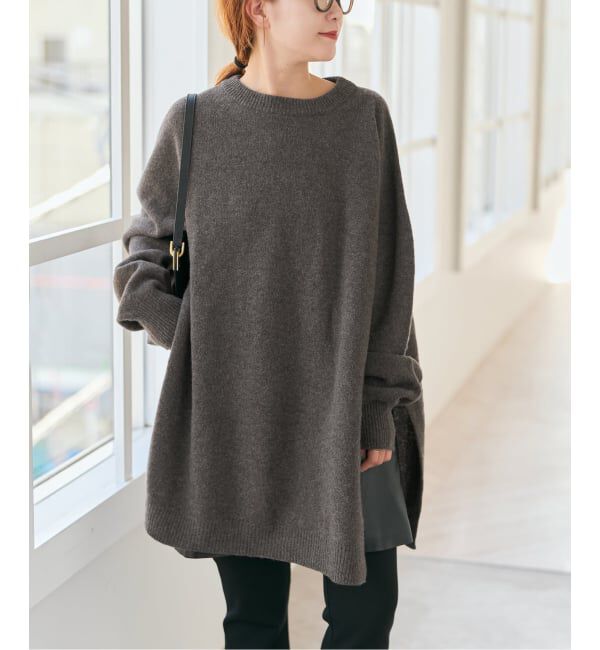 Spick and Span「2WAYロングスリットチュニックプルオーバー」|ニット・セーター|