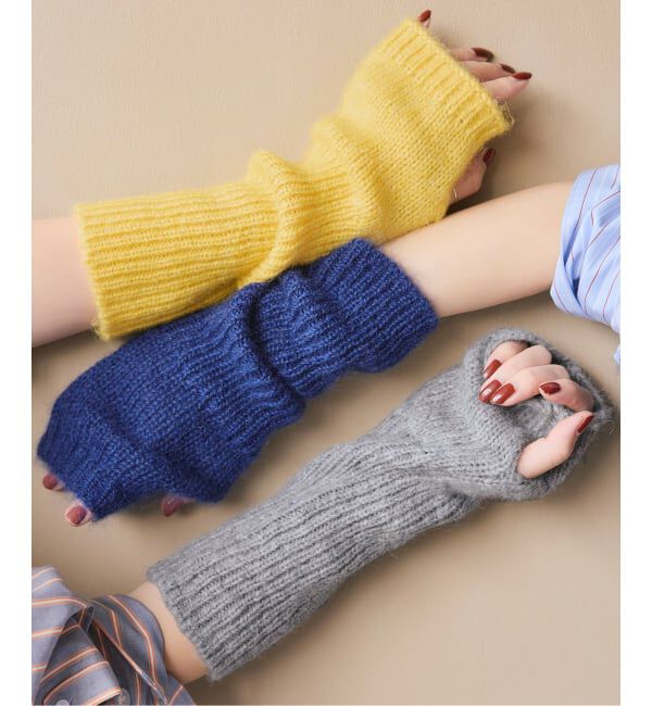 Spick and Span「a&m アルパカミックスアームウォーマー」|手袋|